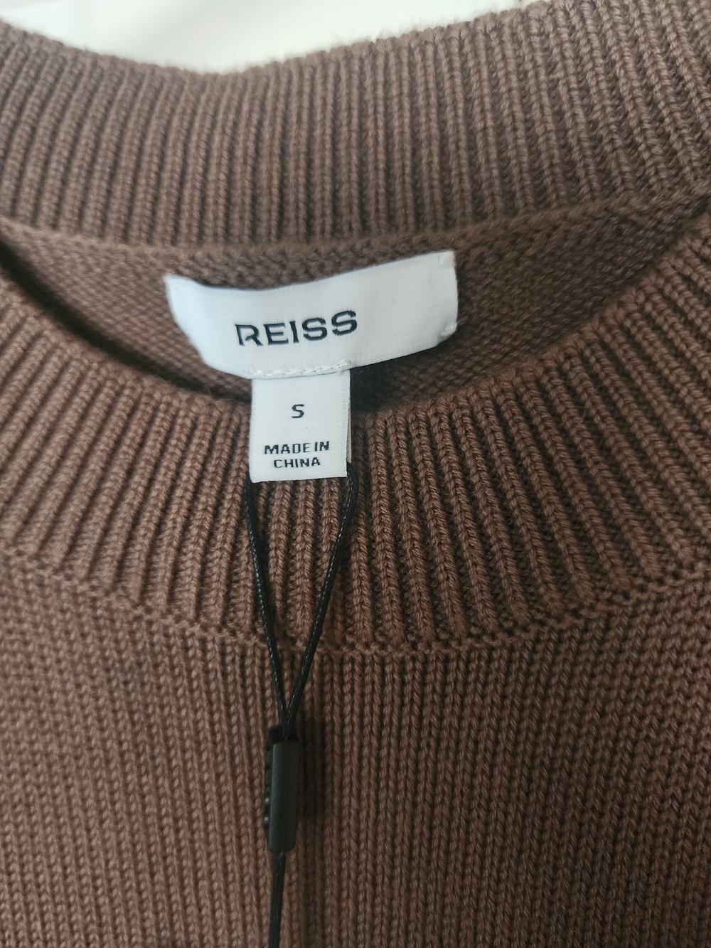 Reiss Taupe Short Sleeve Knit Top - Picture 2 of 4